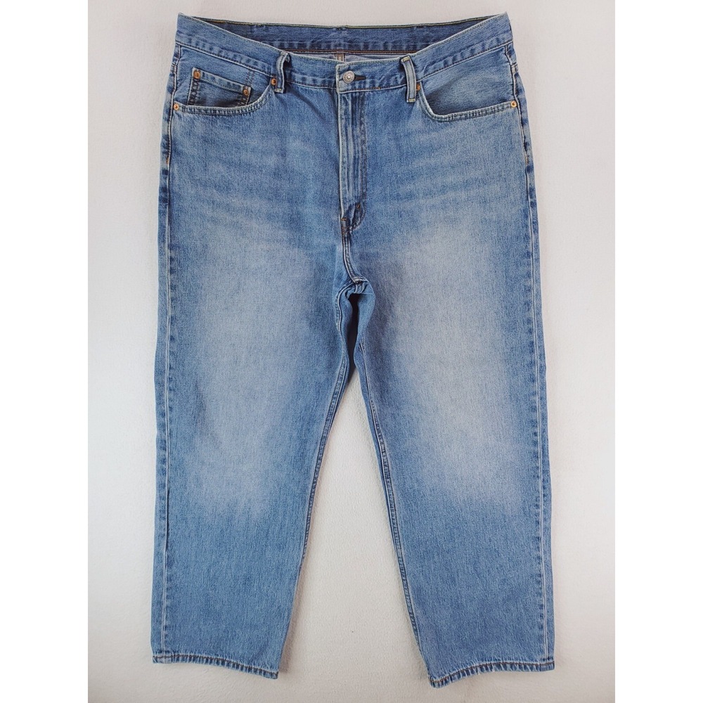 Levis 550 Jeans Mens 40x30 Blue Relaxed Tapered Baggy Grunge Skater Stone Wash
